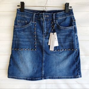 NWT Studded Calvin Klein Denim Skirt